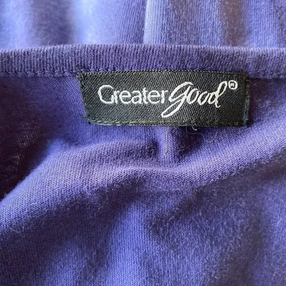 Greater Good Tie Dye long sleeve shirt. Women's 1X - Picture 4 of 5